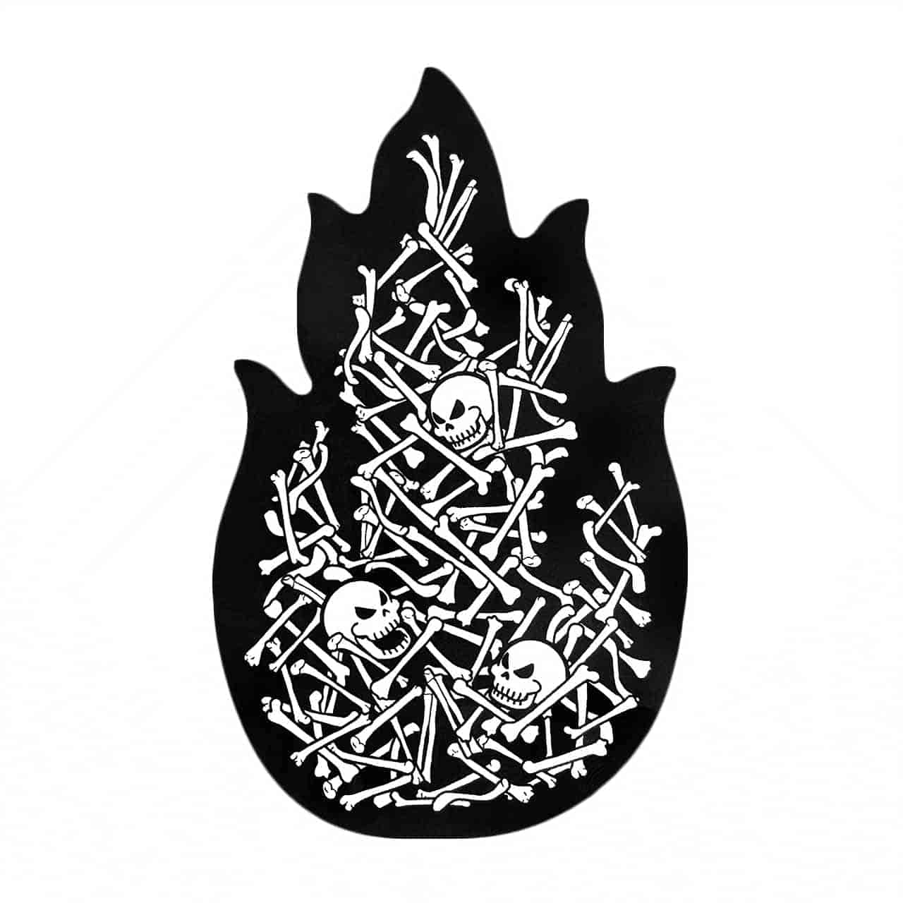 Sapnap Glow In The Dark Bone Flame Sticker
