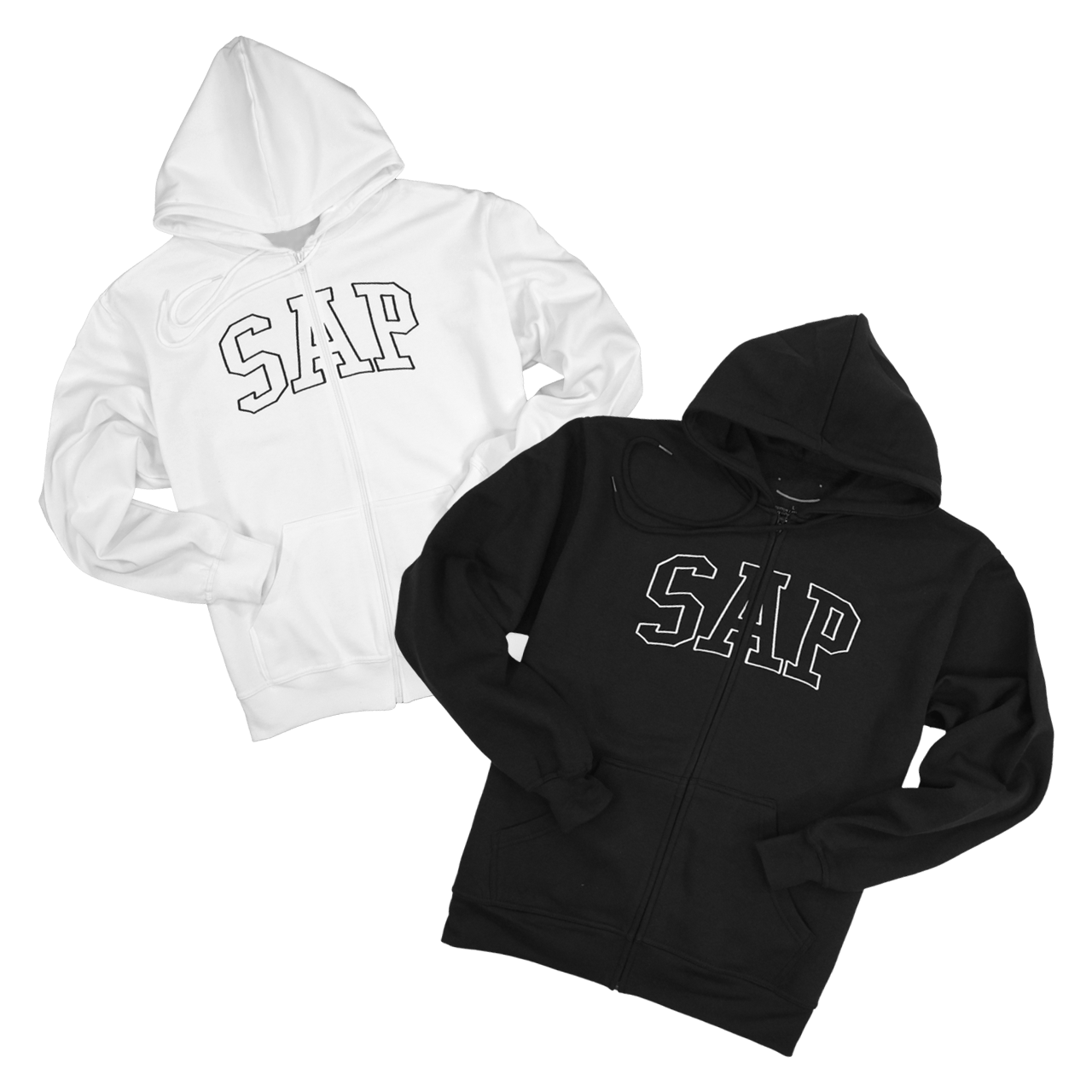 Sapnap SAP Embroidered Full-Zip Hoodie