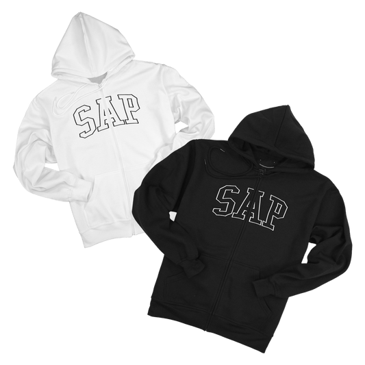 Sapnap SAP Embroidered Full-Zip Hoodie