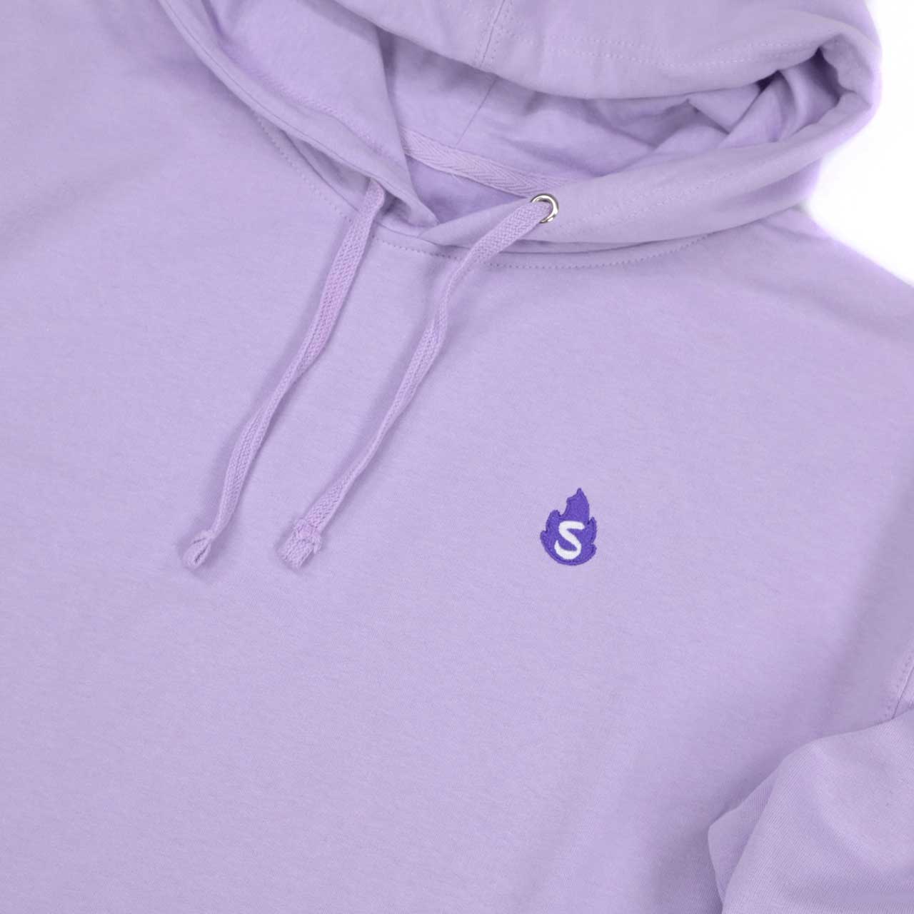 Sapnap Pastel Embroidered S Flame Pullover Hoodie