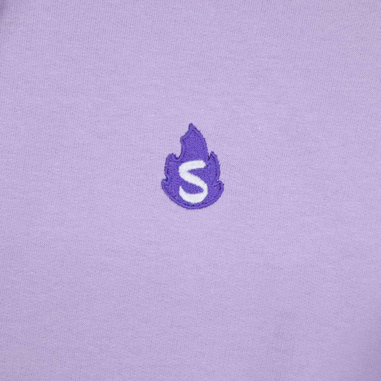 Sapnap Pastel Embroidered S Flame Pullover Hoodie