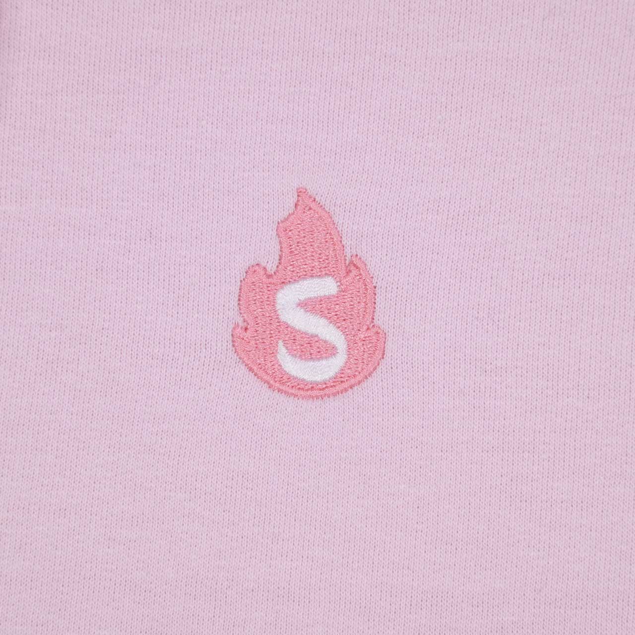 Sapnap Pastel Embroidered S Flame Pullover Hoodie