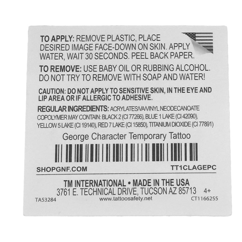 Sapnap Flame Character Temporary Tattoo